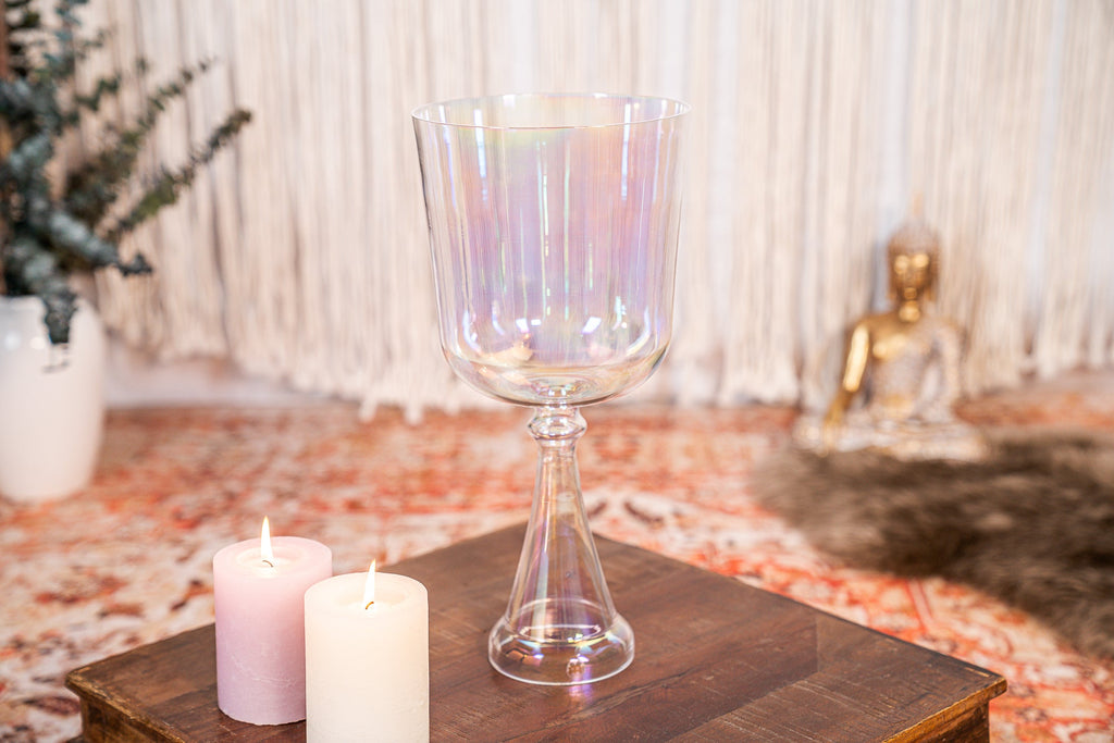 7" Crystal Singing Chalice, B3, Clear, Crown Chakra | | Wiccan Center