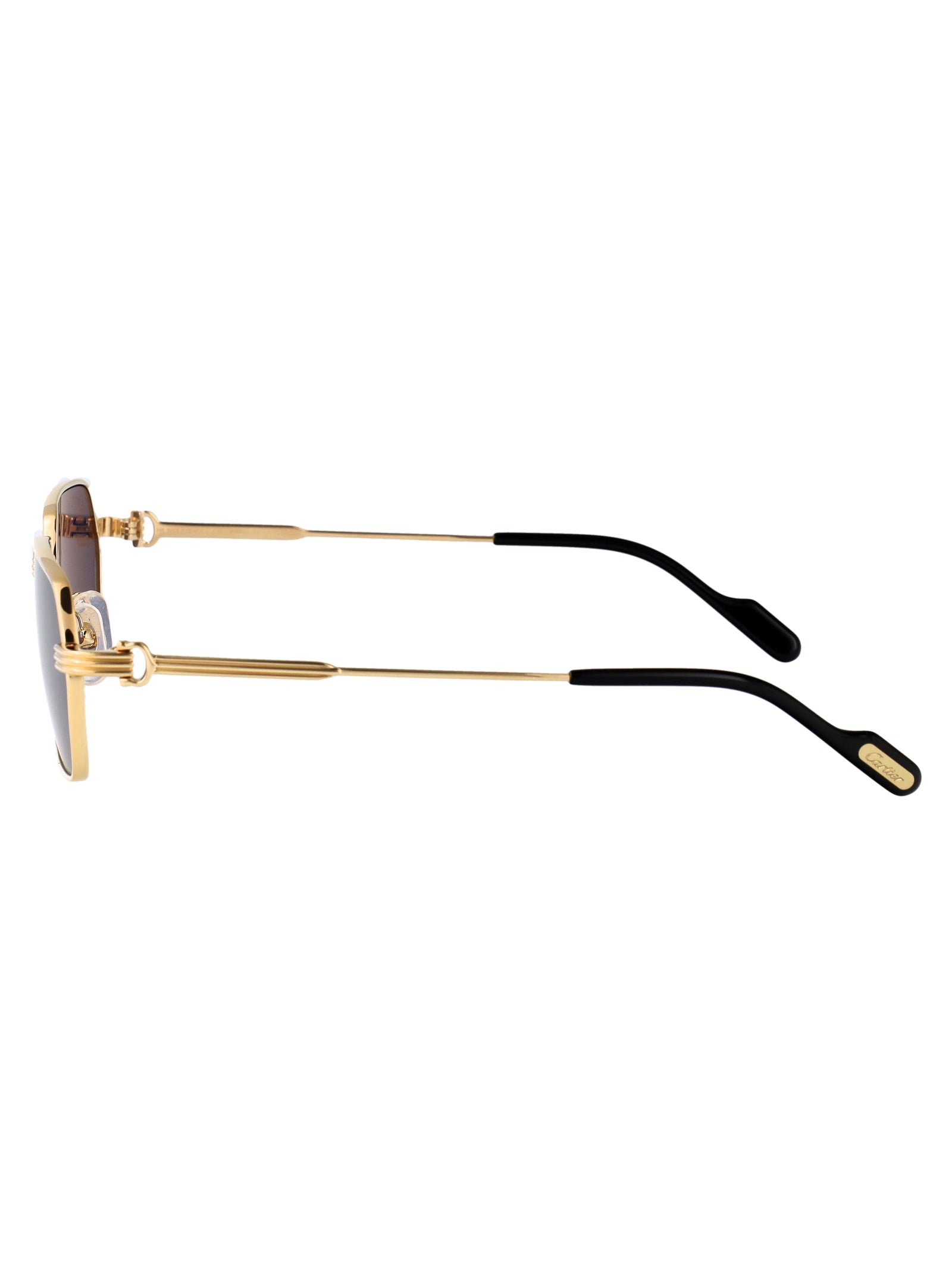 CARTIER Chic Men's Sunglasses with Metal Frame