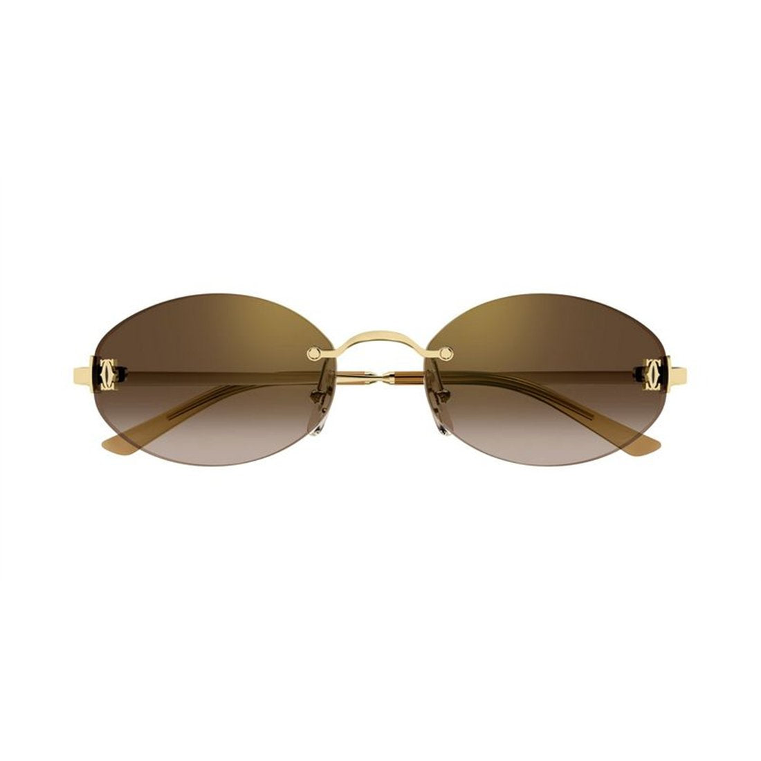 CARTIER Elegant Women's Metal Sunglasses