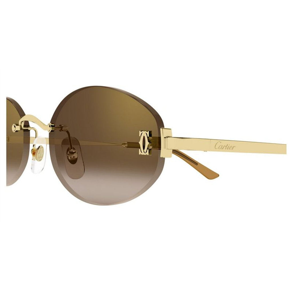 CARTIER Elegant Women's Metal Sunglasses