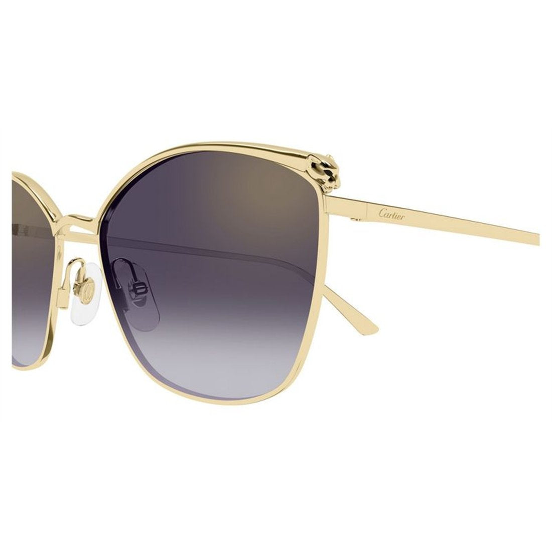 CARTIER Stylish Women's Mini Metal Sunglasses