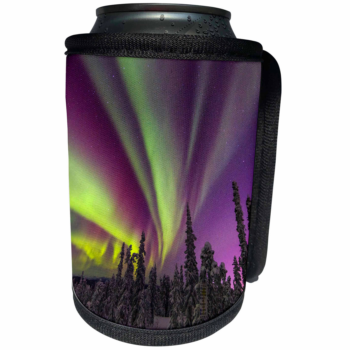 3dRose Danita Delimont - Northern Lights - Aurora borealis, northern lights, near Fairbanks, Alaska - Can Cooler Bottle Wrap (cc_314526) | Can Cooler Bottle Wrap | Wiccan Center