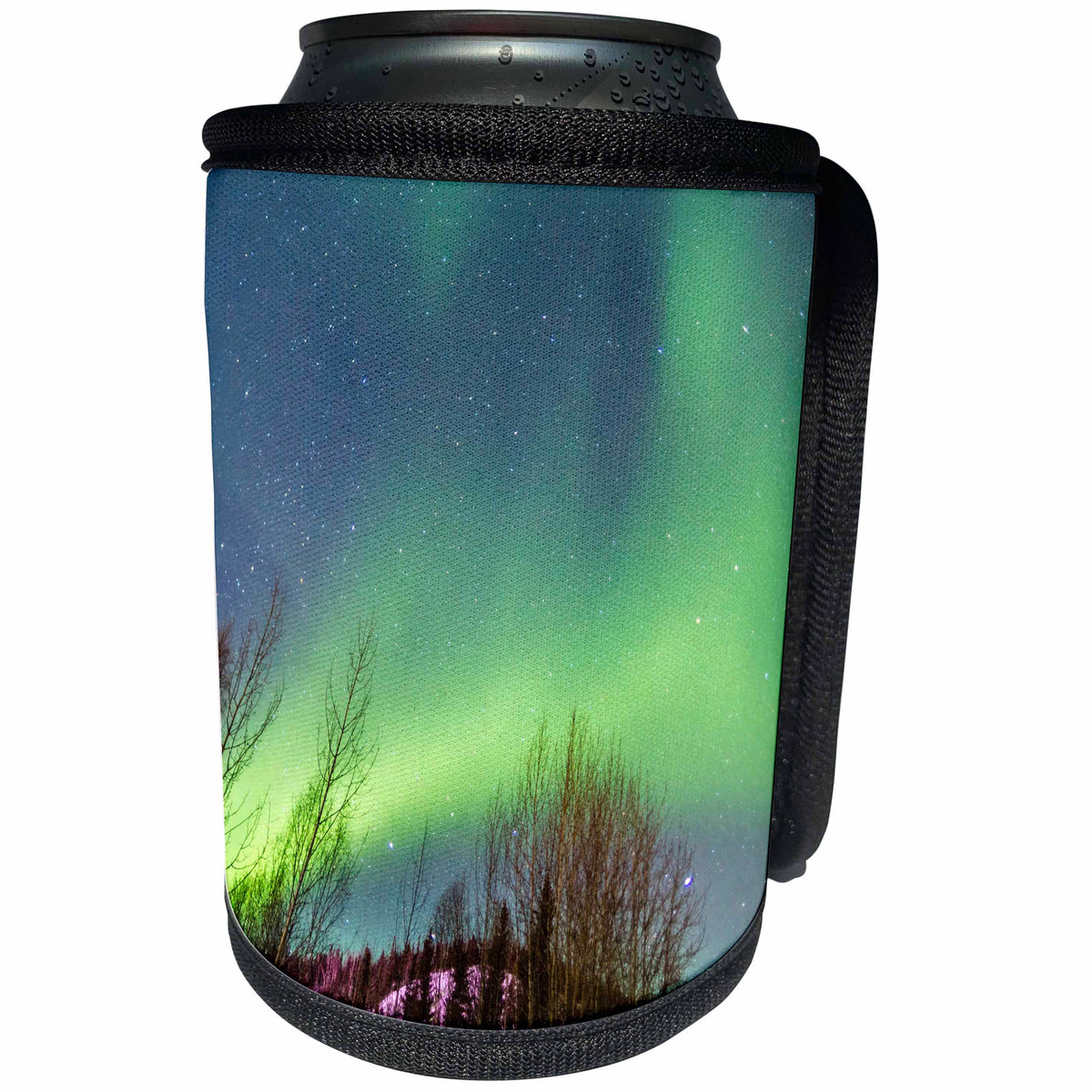 3dRose USA, Alaska, Fairbanks. Aurora borealis over mountain... - Can Cooler Bottle Wrap (cc_345810) | Can Cooler Bottle Wrap | Wiccan Center