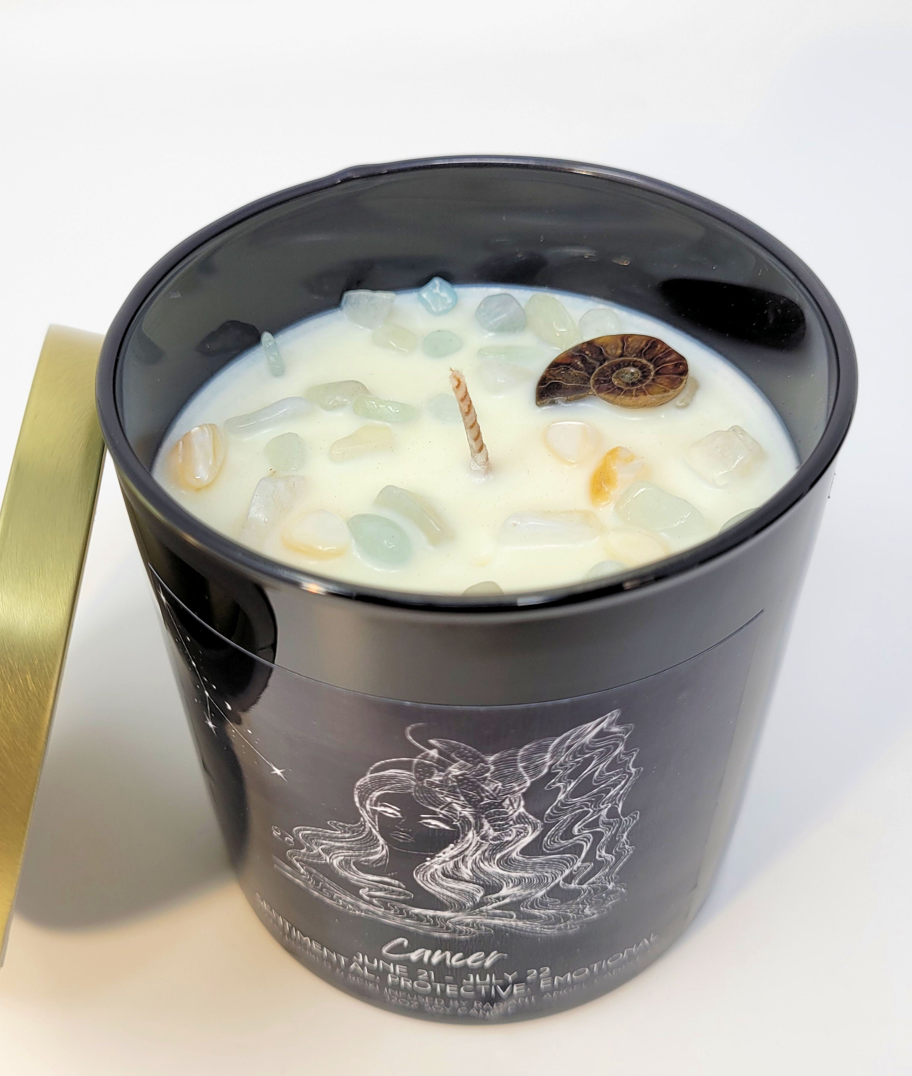 The Zodiac Goddess Line- Scented Crystal Candles | Candle | Wiccan Center
