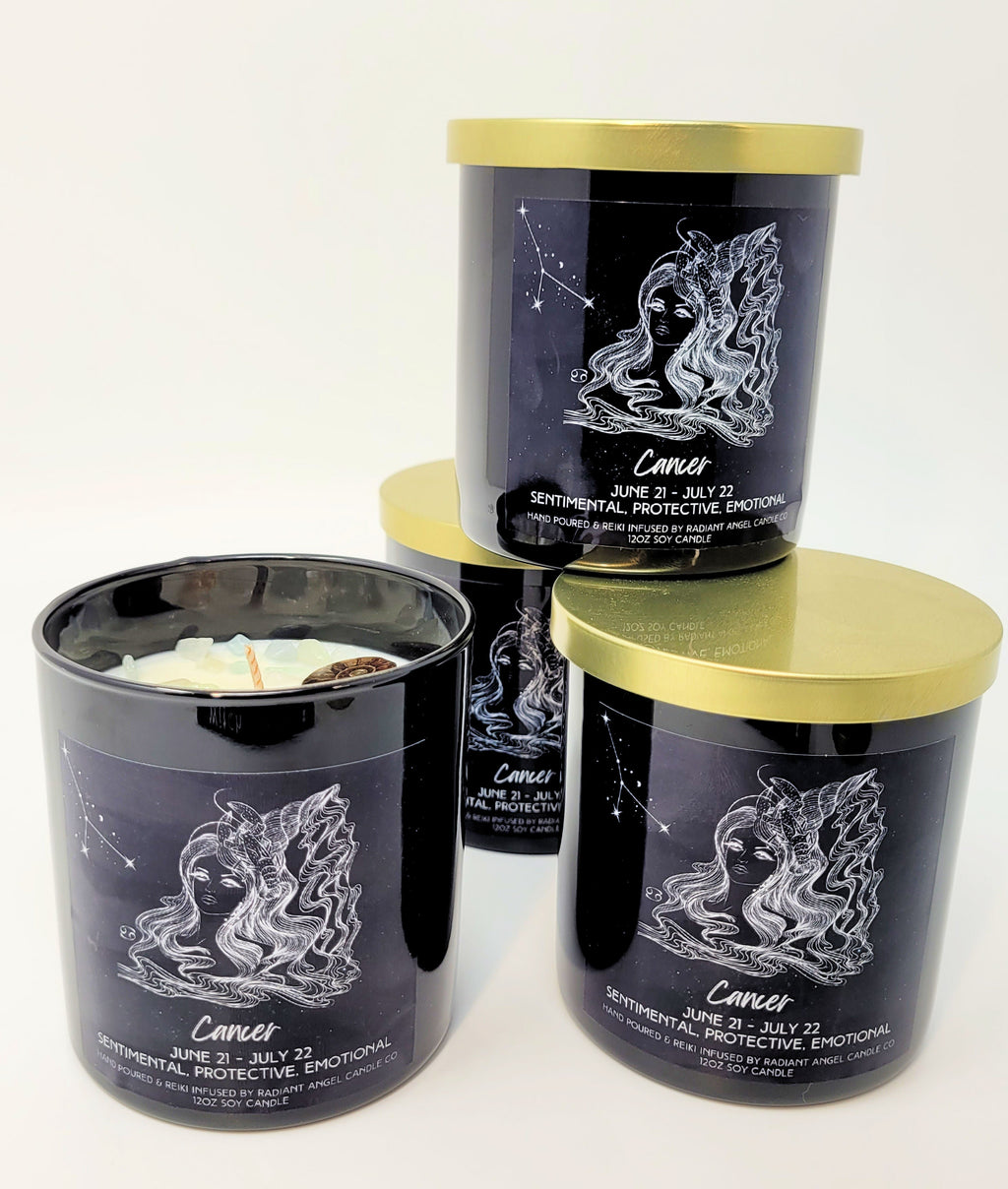 The Zodiac Goddess Line- Scented Crystal Candles | Candle | Wiccan Center
