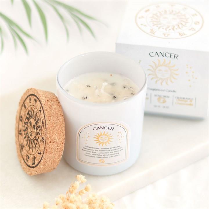 Scented Zodiac Crystal Candle | | Wiccan Center