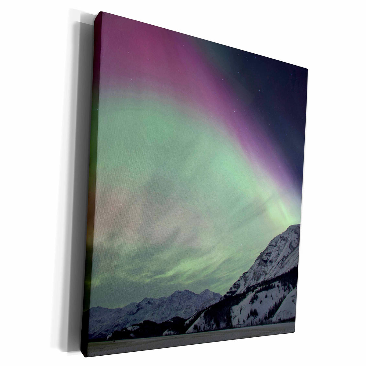 3dRose Aurora Borealis, Northern Lights, Wrangell, Alaska,... - Museum Grade Canvas Wrap (cw_141845)