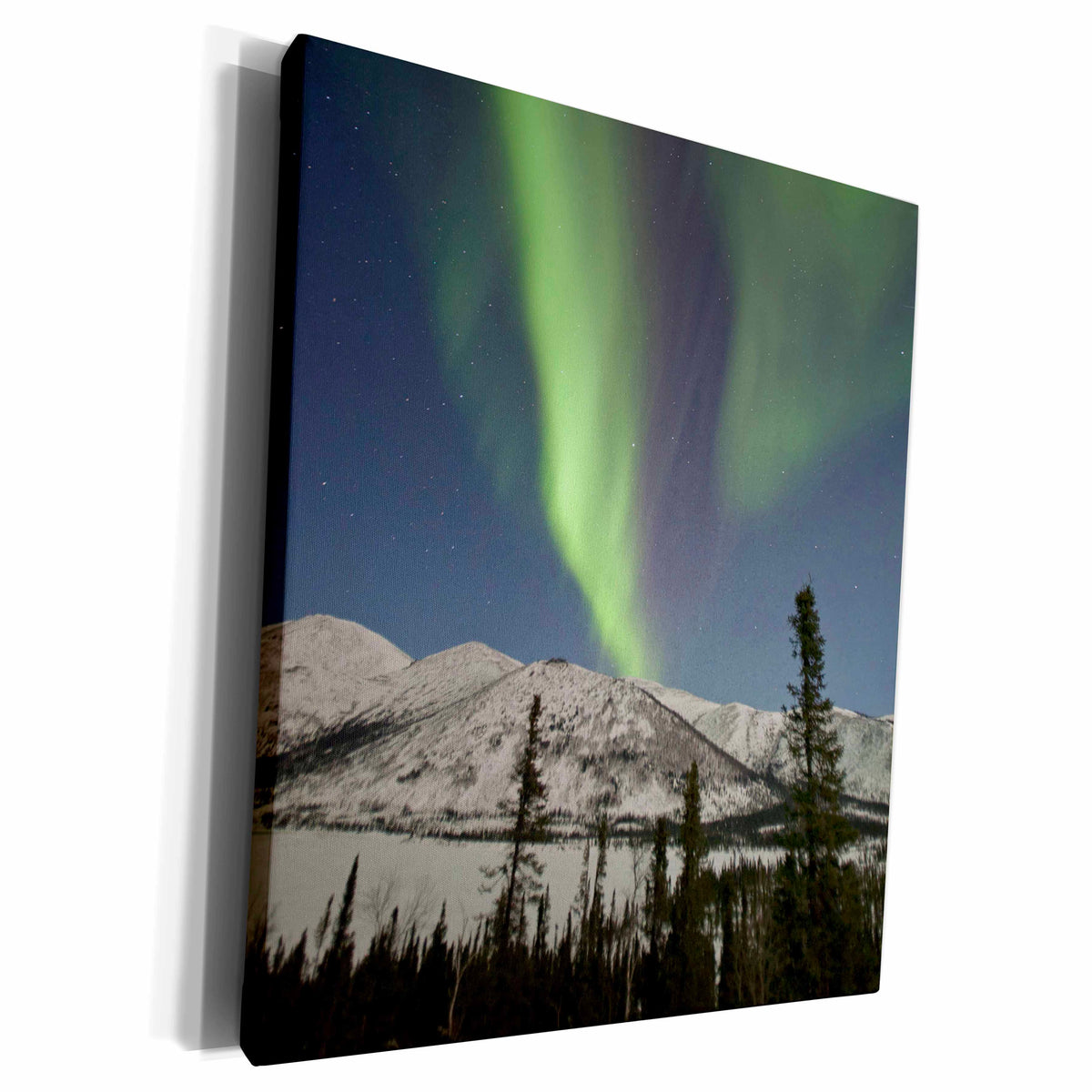 3dRose Aurora borealis, Northern Lights, Alaska, USA - US02... - Museum Grade Canvas Wrap (cw_141866)