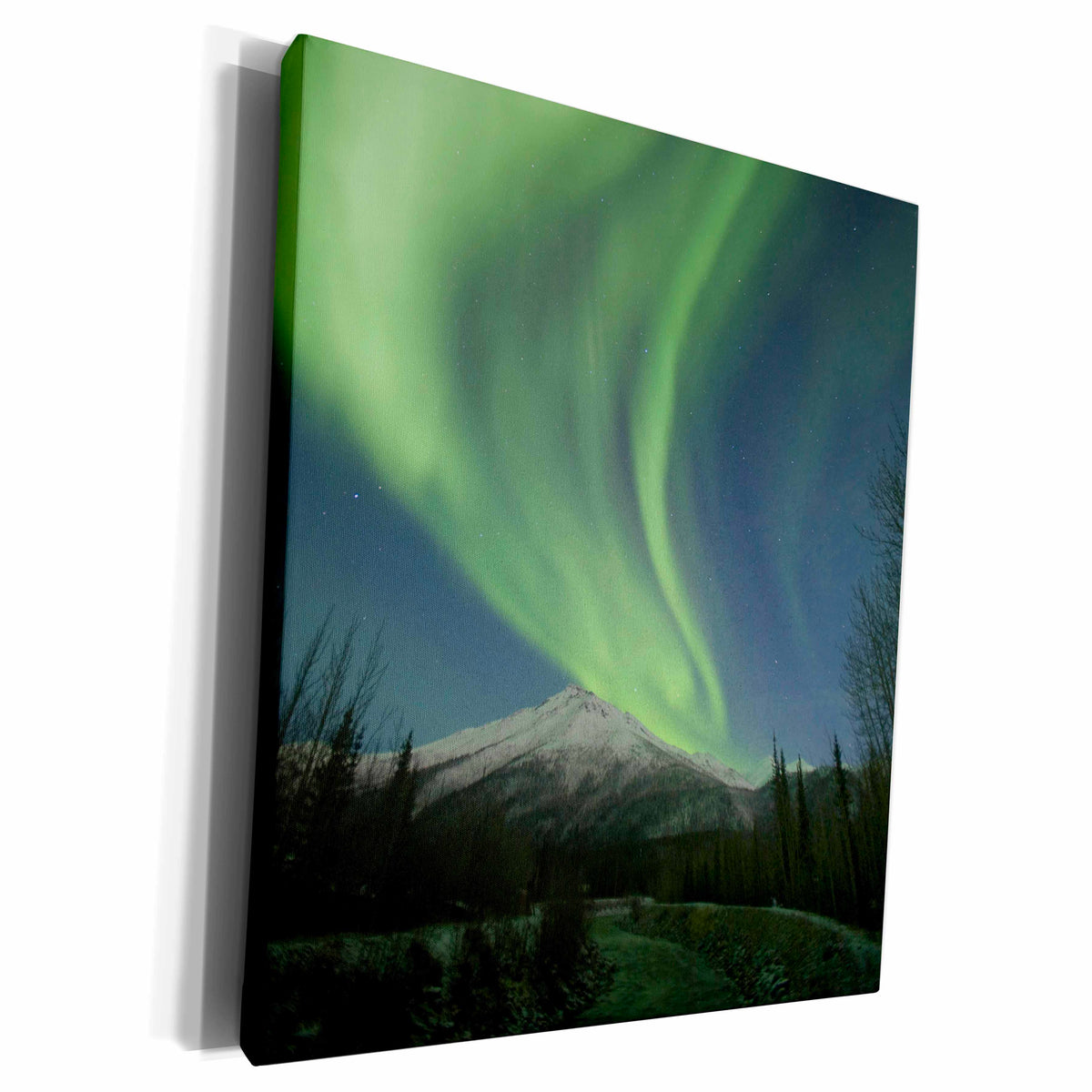 3dRose Aurora borealis, Northern Lights, Brooks, Alaska, USA... - Museum Grade Canvas Wrap (cw_142000)