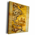 3dRose Boehm Graphics Illustration - Treasure Map - Museum Grade Canvas Wrap (cw_20905) | Museum Grade Canvas Wrap | Wiccan Center