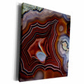 3dRose Laguna Banded Agate, Quartzsite, Rust color - Museum Grade Canvas Wrap (cw_229588)