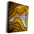 3dRose Yellow Banded Agate, Quartzsite - Museum Grade Canvas Wrap (cw_229602)