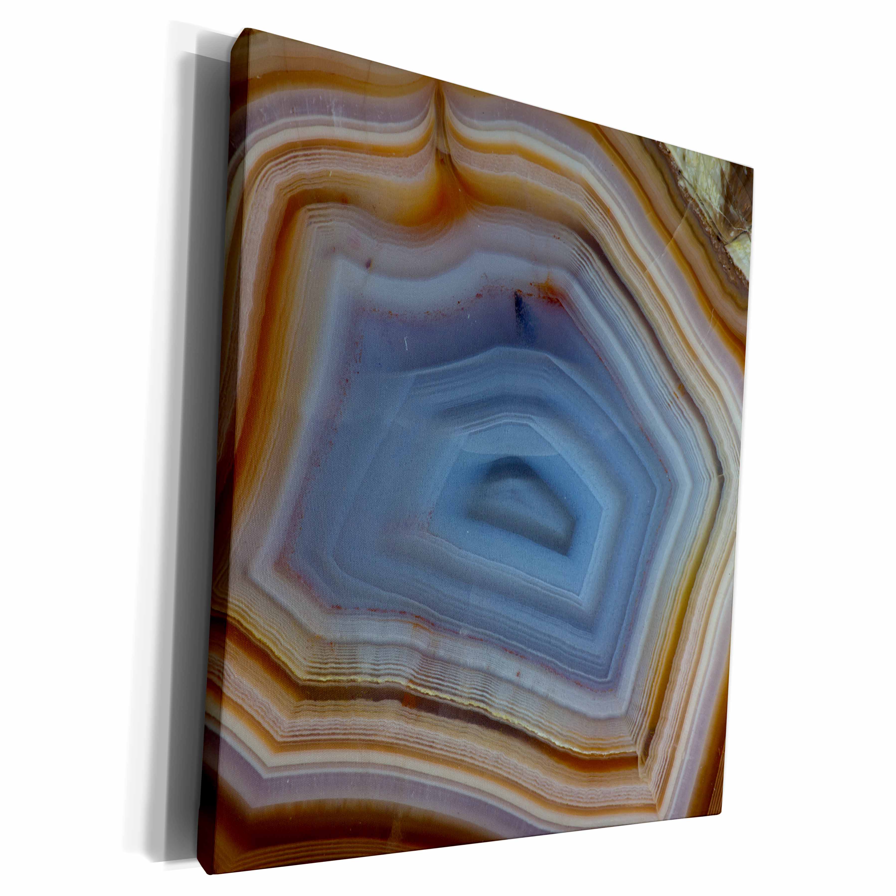 3dRose Macro of Banded Agate, Quartzsite - Museum Grade Canvas Wrap (cw_229615)