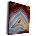 3dRose Banded Agate, Quartzsite, gray and purple - Museum Grade Canvas Wrap (cw_229620)