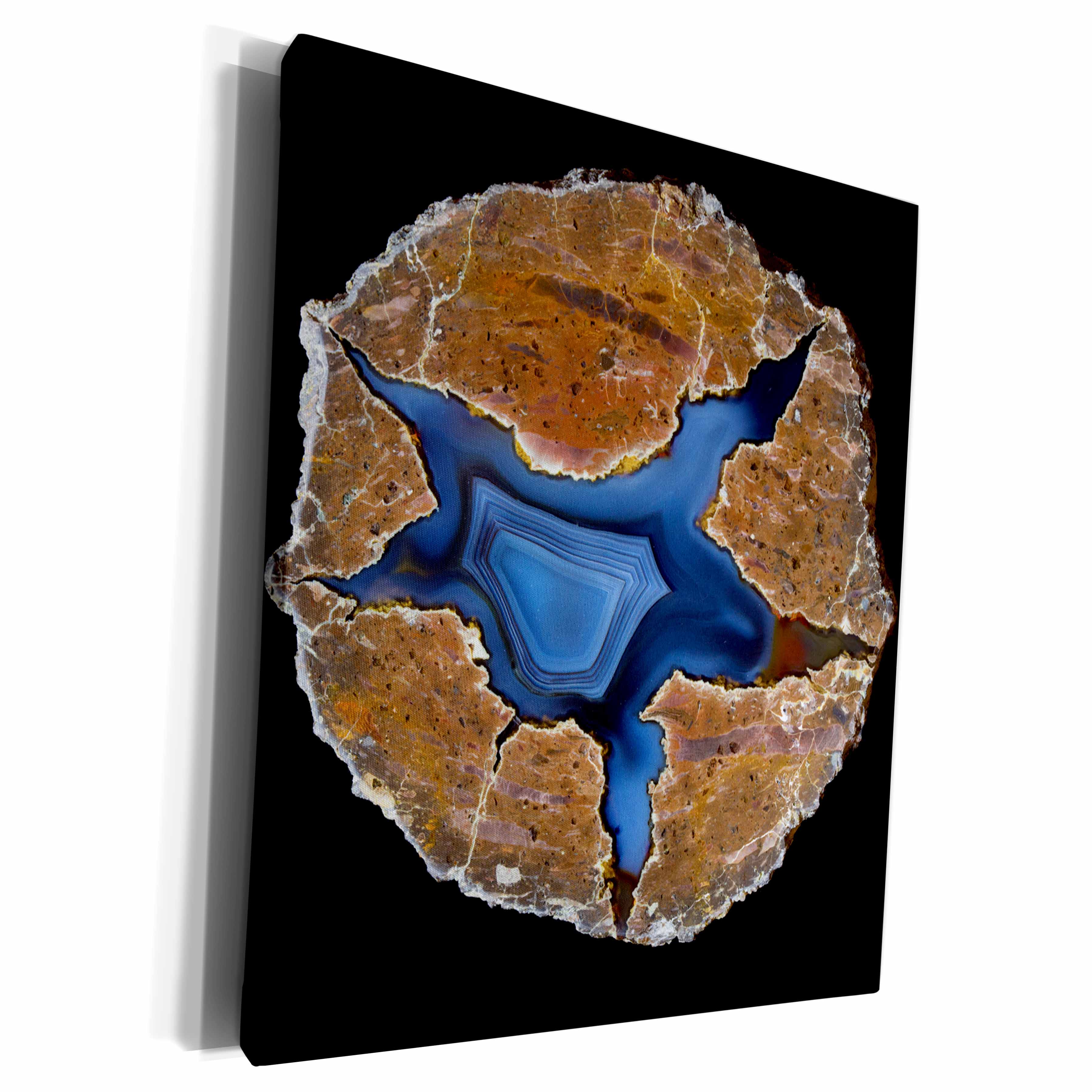 3dRose Pair of Matching Thunderegg Agates, Quartzsite - Museum Grade Canvas Wrap (cw_229630)