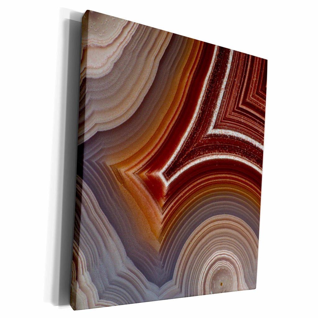 3dRose Laguna Banded Agate, Quartzsite - Museum Grade Canvas Wrap (cw_229632)