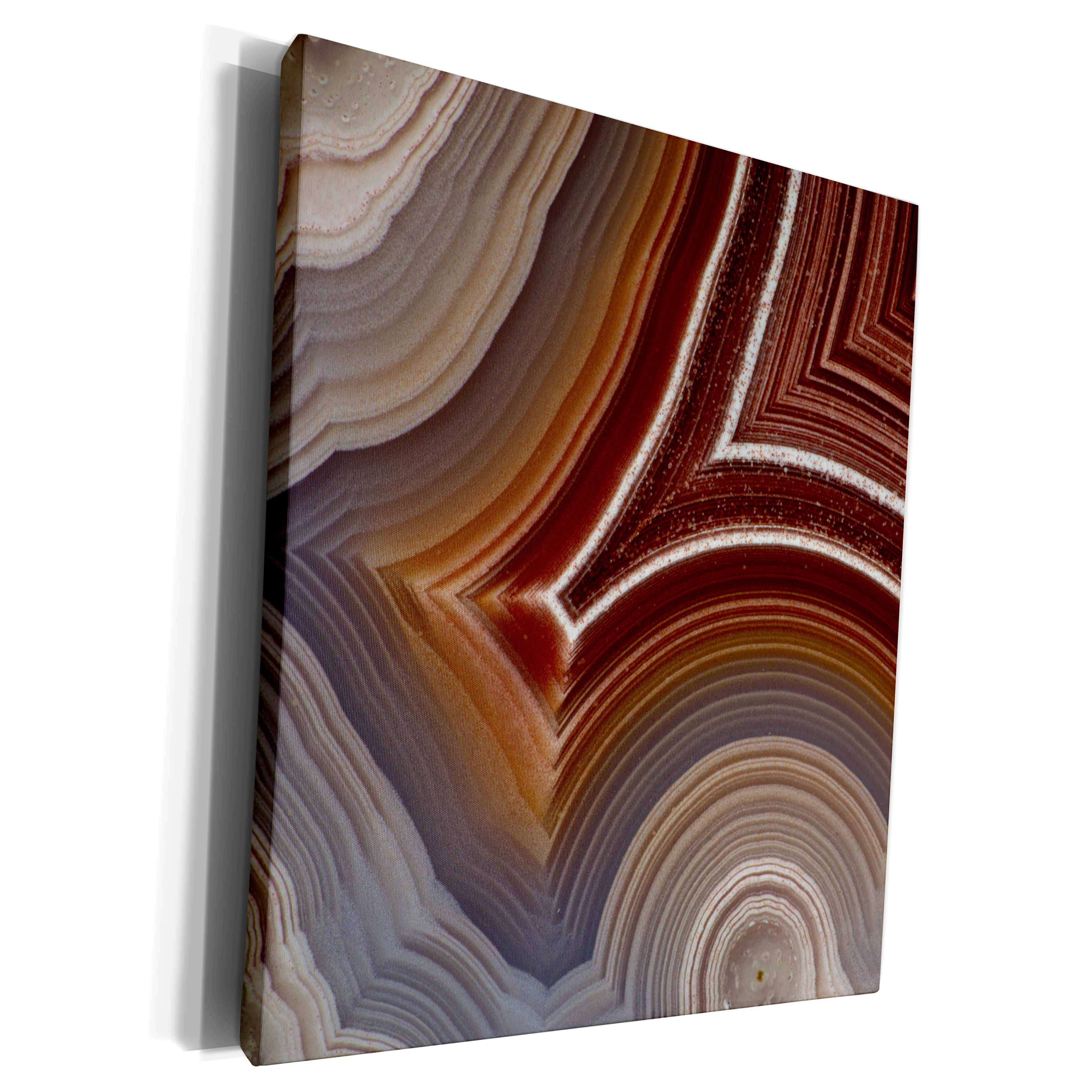 3dRose Laguna Banded Agate, Quartzsite - Museum Grade Canvas Wrap (cw_229632)
