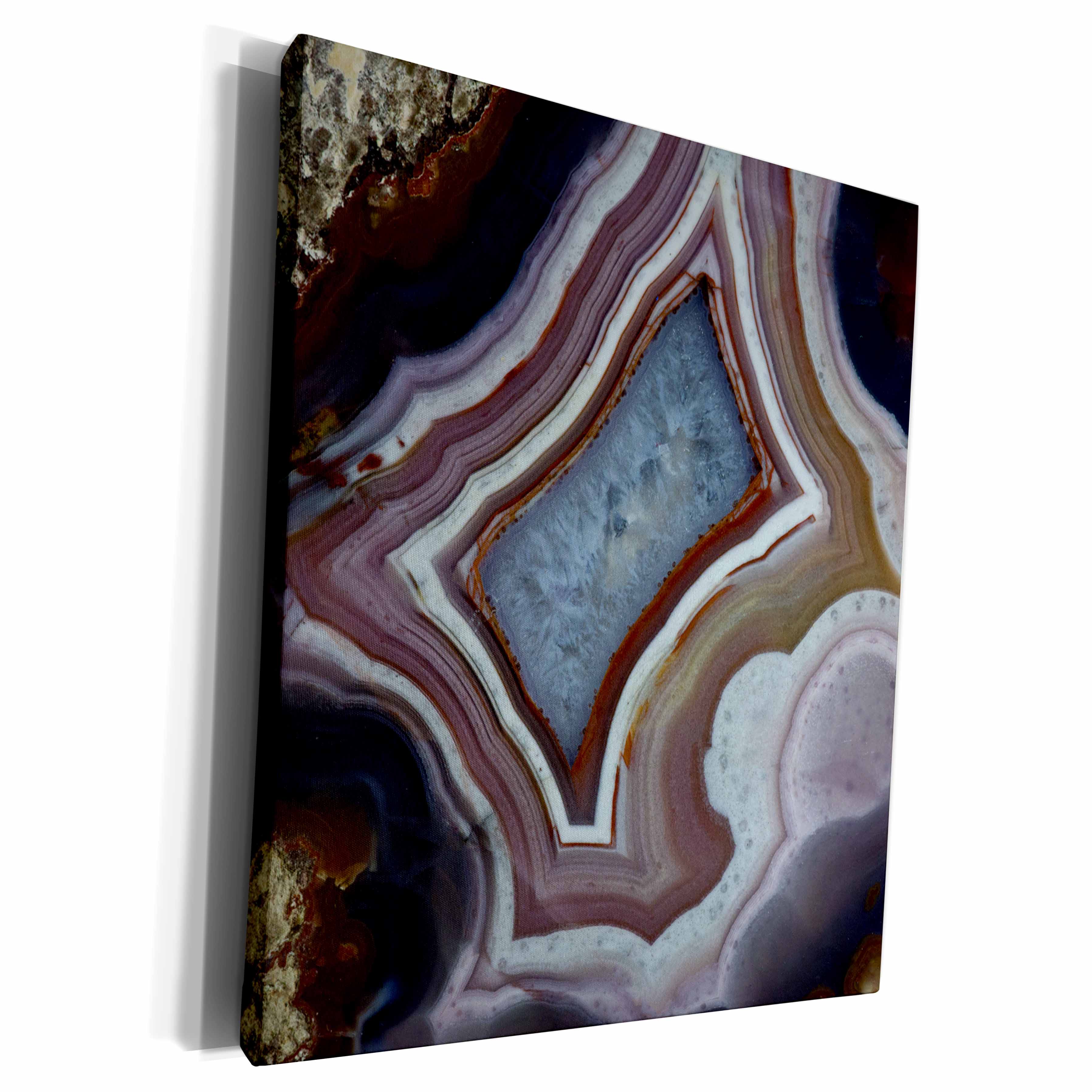 3dRose Danita Delimont - Rocks - Layered Agate, Quartzsite - Museum Grade Canvas Wrap (cw_229635)