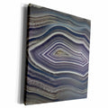 3dRose Gray, Banded Agate, Quartzsite - Museum Grade Canvas Wrap (cw_229637)