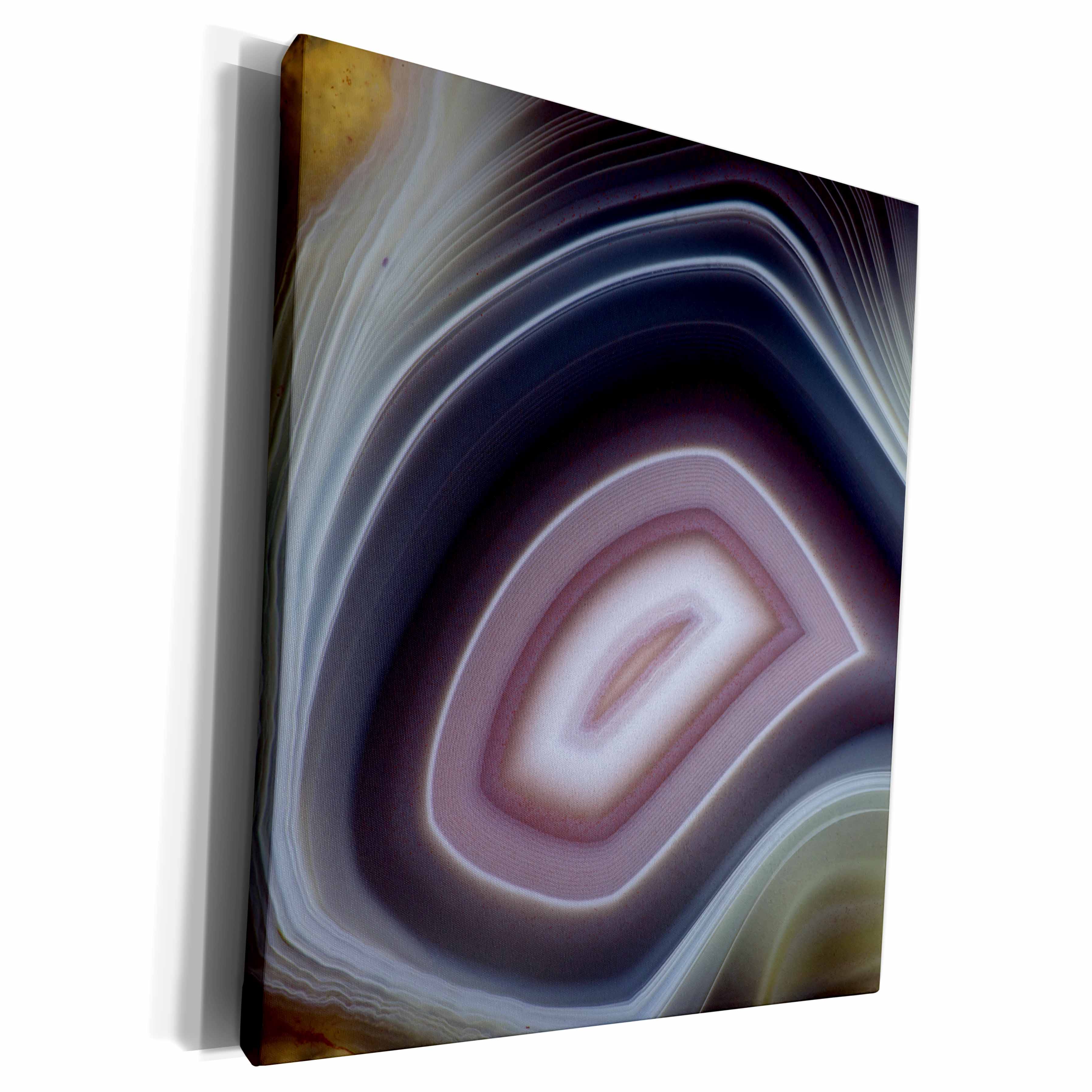 3dRose Botswana Banded Agate, Quartzsite, AZ. - Museum Grade Canvas Wrap (cw_229645)