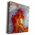 3dRose Orange, Banded Agate, Quartzsite - Museum Grade Canvas Wrap (cw_229651)