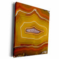 3dRose Macro of Quartzsite, Banded Agate, Orange - Museum Grade Canvas Wrap (cw_229657)