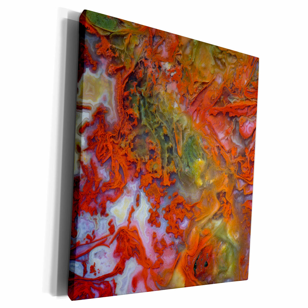 3dRose Danita Delimont - Abstract - Agate in colorful design - Museum Grade Canvas Wrap (cw_231703)