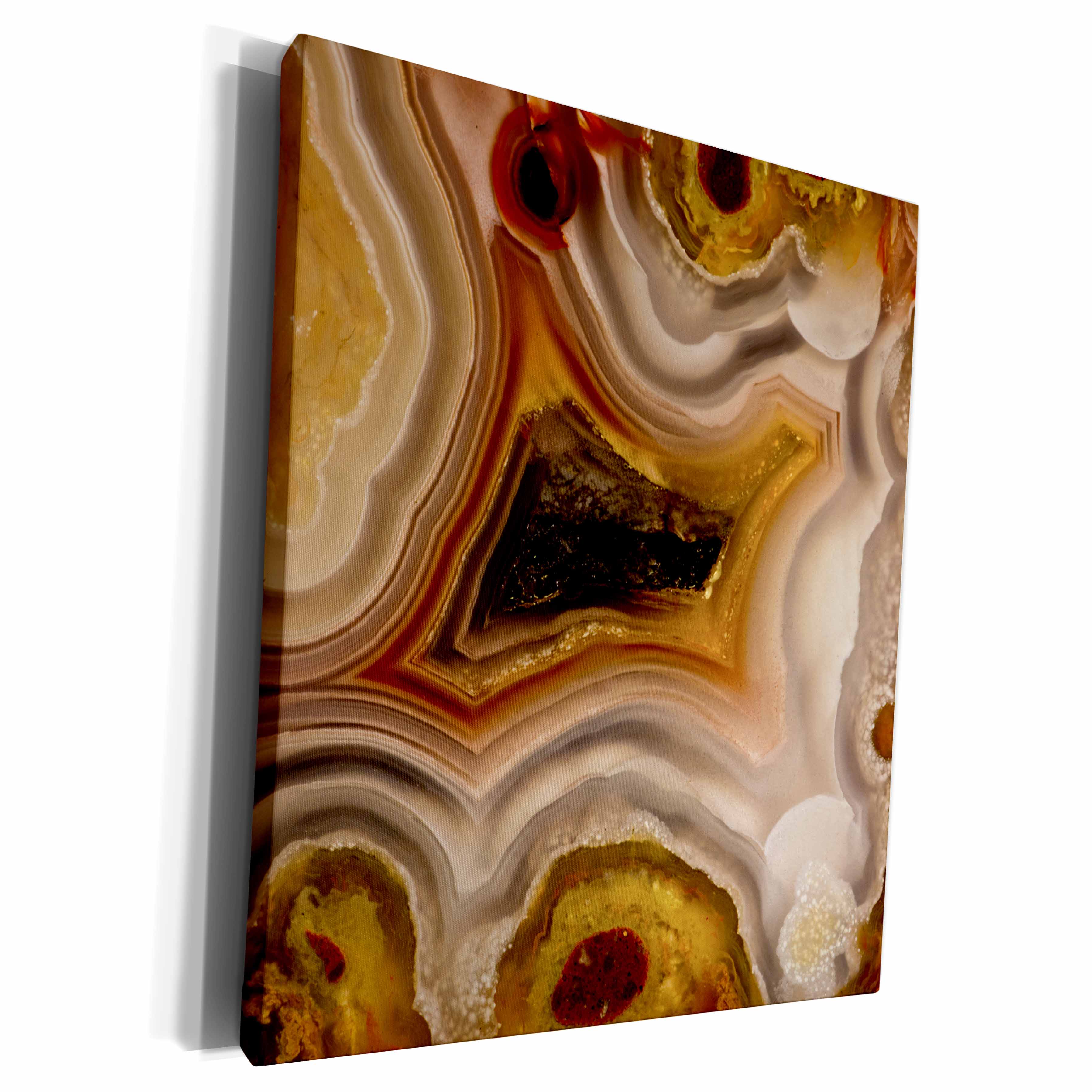 3dRose Danita Delimont - Abstract - Banded Mexican Agate - Museum Grade Canvas Wrap (cw_231706)