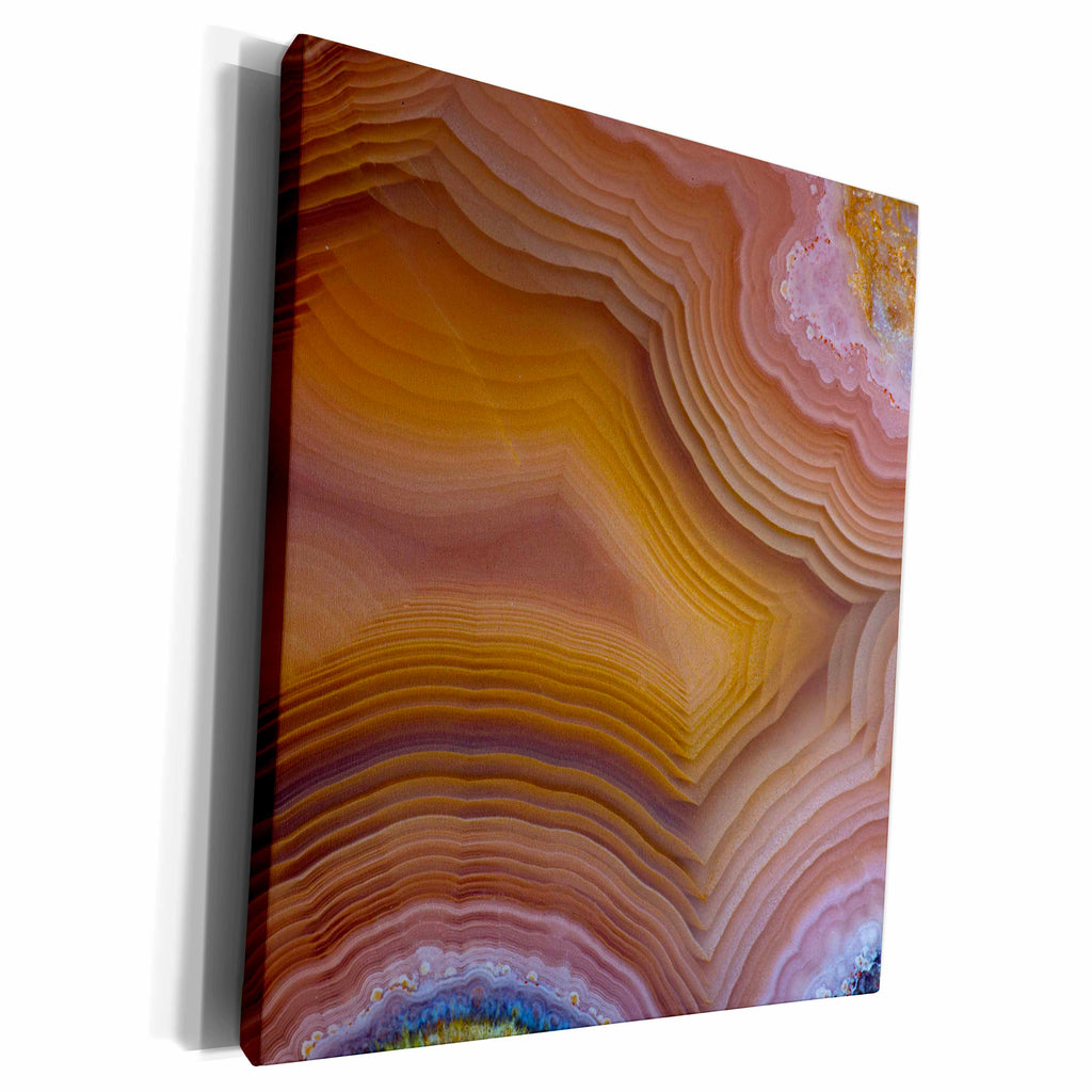 3dRose Danita Delimont - Abstract - Macro of Banded Agate - Museum Grade Canvas Wrap (cw_231709)