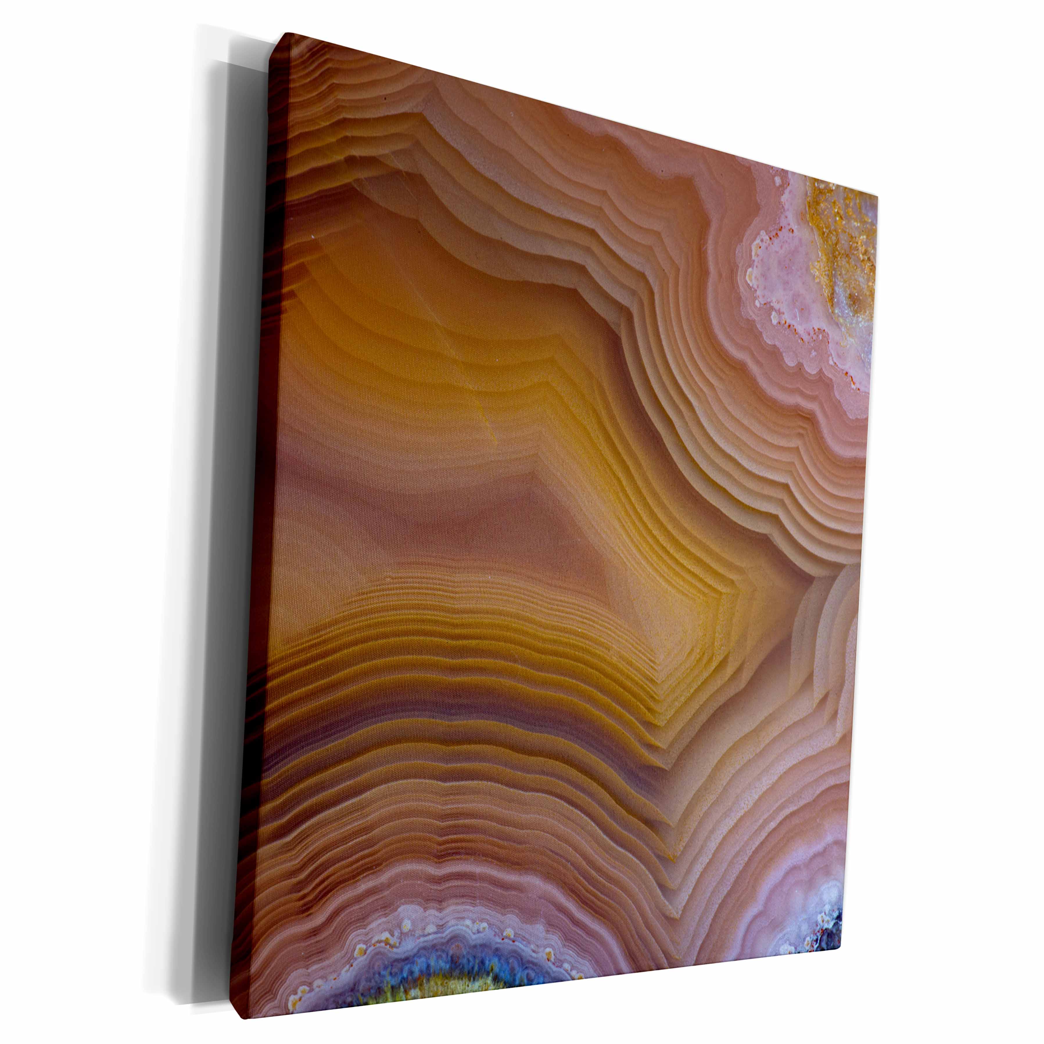 3dRose Danita Delimont - Abstract - Macro of Banded Agate - Museum Grade Canvas Wrap (cw_231709)