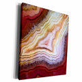3dRose Danita Delimont - Abstract - Banded Agate, macro - Museum Grade Canvas Wrap (cw_231713)