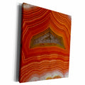3dRose Danita Delimont - Abstract - Banded Agate, orange - Museum Grade Canvas Wrap (cw_231716)
