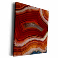 3dRose Banded Agate, rust colored - Museum Grade Canvas Wrap (cw_231721)