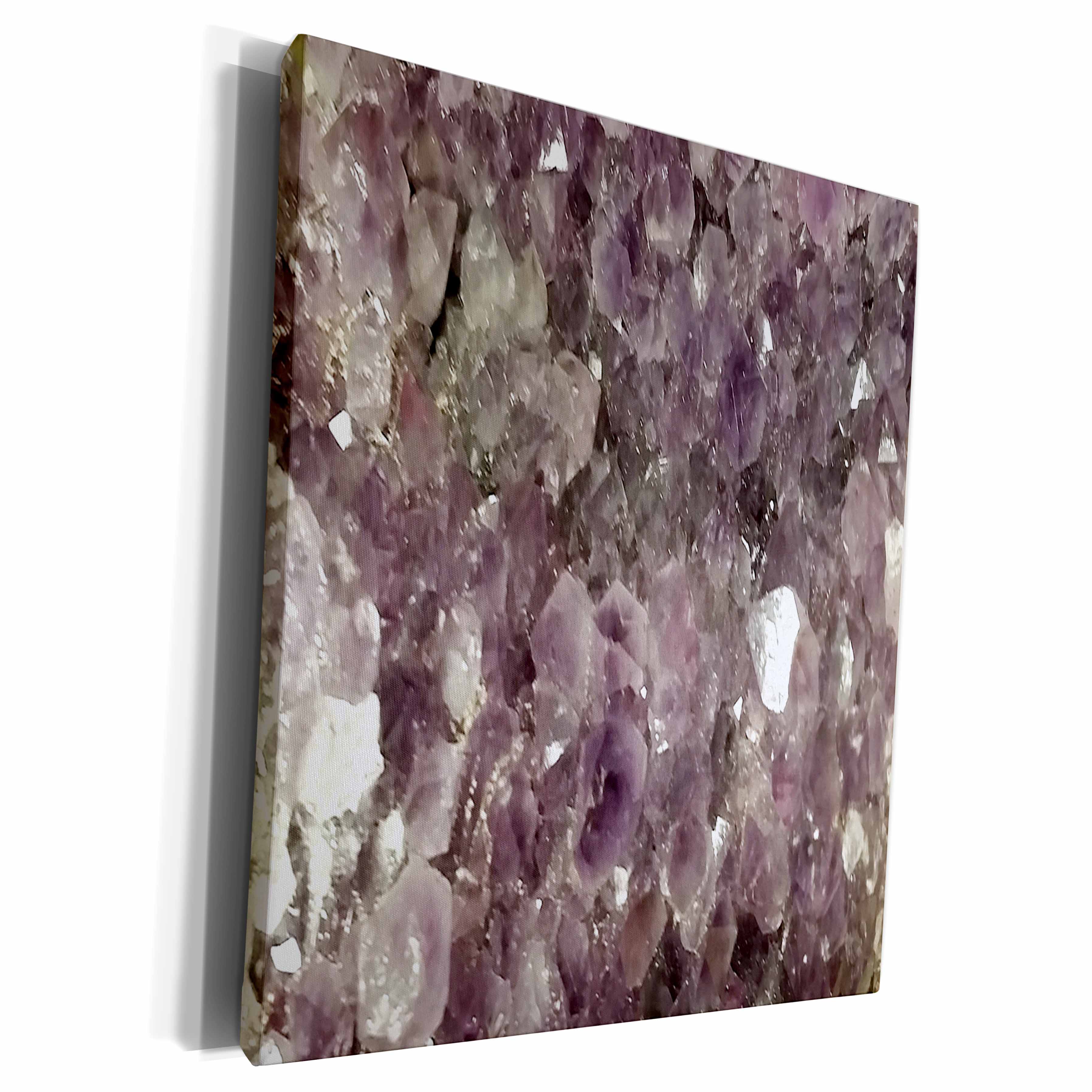 3dRose Agate Abstract - Image of Close up Of Purple Agate - Museum Grade Canvas Wrap (cw_255406)