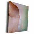 3dRose Image of Close Up Of Peach And Green Agate - Museum Grade Canvas Wrap (cw_255414)