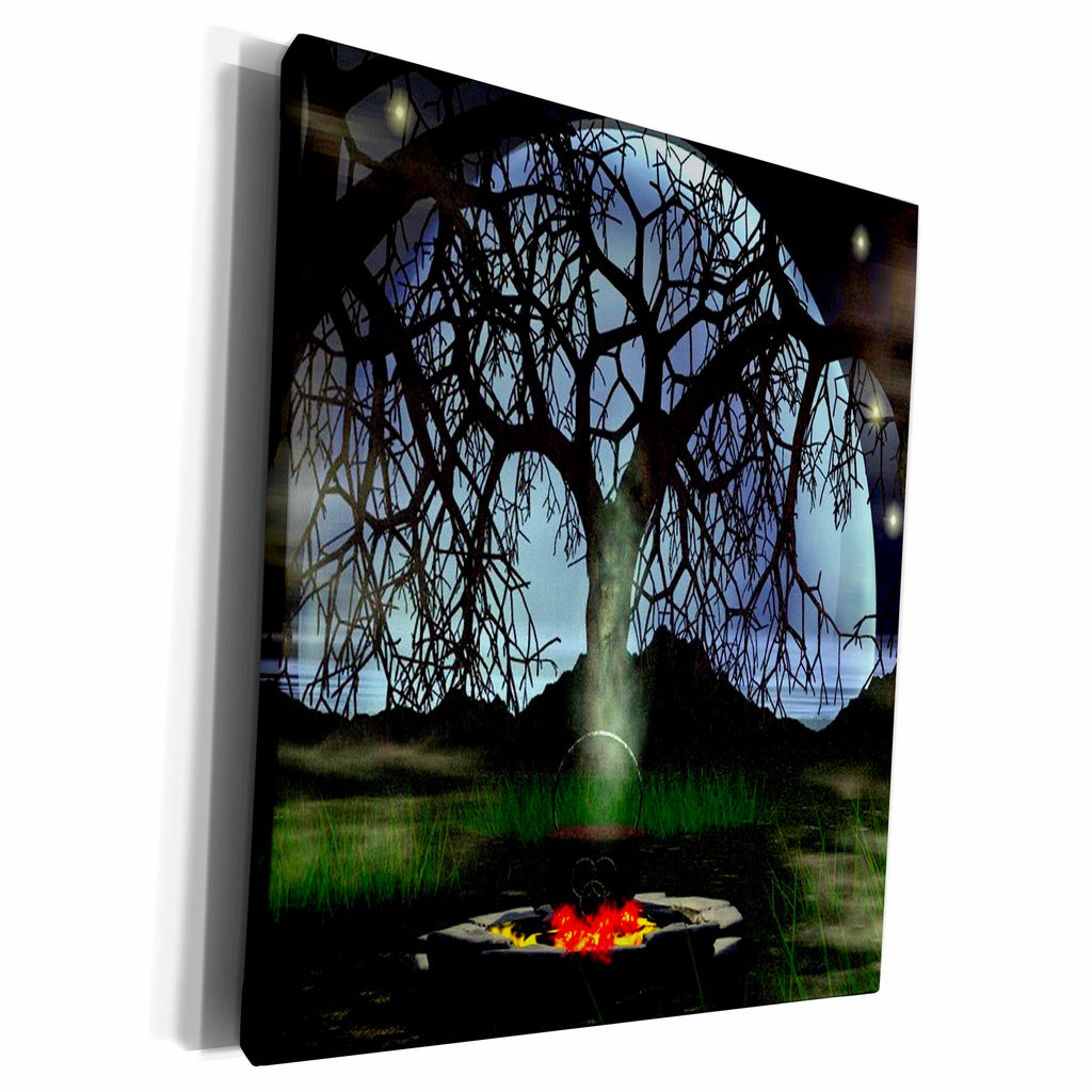 3dRose Halloween Potion Small Cauldron - Museum Grade Canvas Wrap (cw_26469) | Museum Grade Canvas Wrap | Wiccan Center
