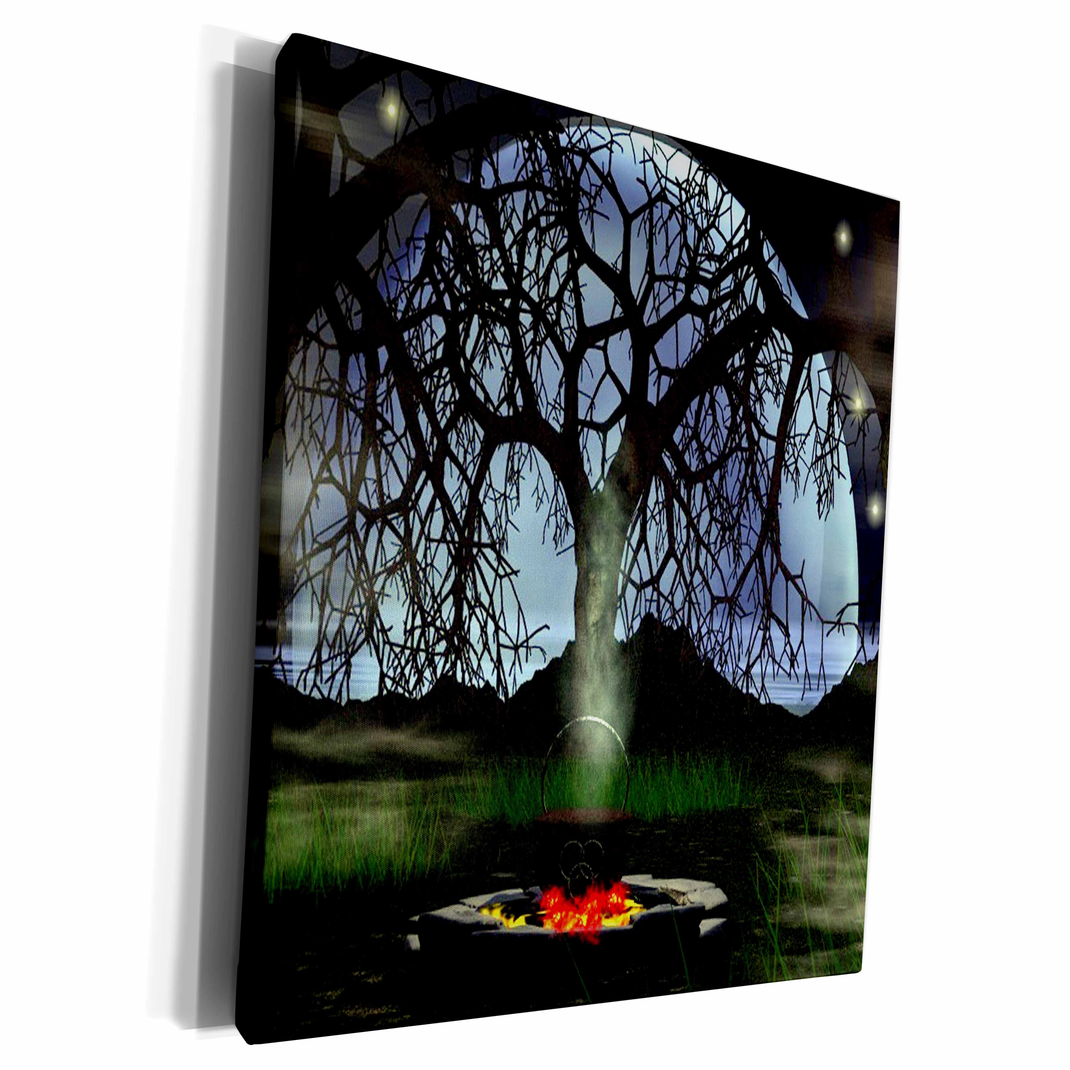 3dRose Halloween Potion Small Cauldron - Museum Grade Canvas Wrap (cw_26469) | Museum Grade Canvas Wrap | Wiccan Center