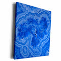 3dRose Luxury Blue Marble Agate Gem Mineral Stone - Museum Grade Canvas Wrap (cw_266905)