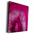3dRose Luxury Magenta Pink Marble Agate Gem Mineral Stone - Museum Grade Canvas Wrap (cw_266906)