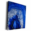 3dRose Image of Luxury Blue Indigo Marble Agate Gem Mineral... - Museum Grade Canvas Wrap (cw_274958)