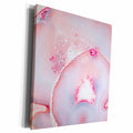 3dRose Art print of Rose Blush Marble Agate Gem Mineral... - Museum Grade Canvas Wrap (cw_275040)