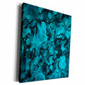 3dRose Art print of Blue And Gold Marble Agate Gem Mineral... - Museum Grade Canvas Wrap (cw_275045)