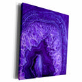 3dRose Image of Purple Ultra Violet Marble Agate Gem... - Museum Grade Canvas Wrap (cw_275051)
