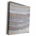 3dRose Image of Trendy Gray Rock Gemstone Agate and Copper... - Museum Grade Canvas Wrap (cw_275120)
