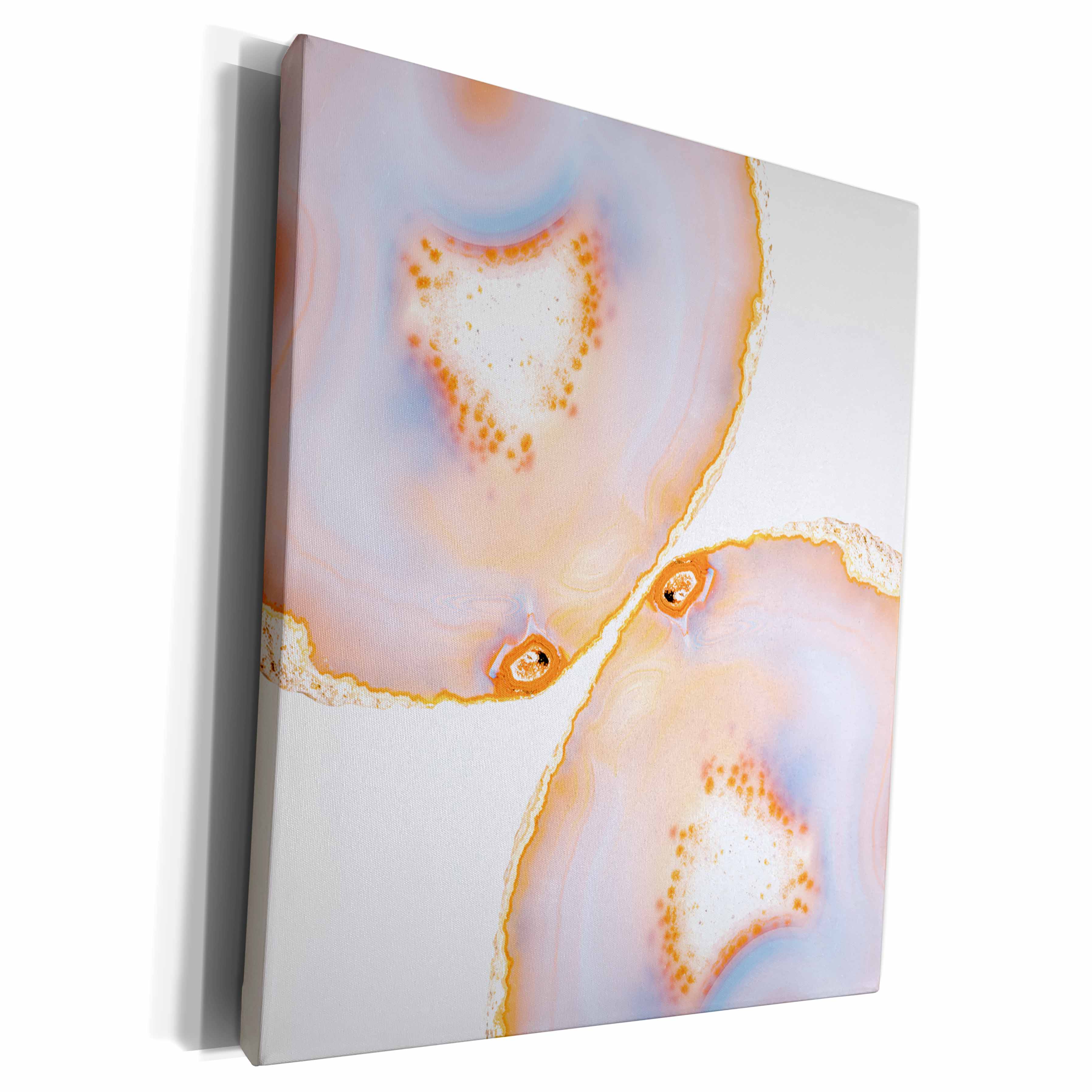 3dRose Image of Trendy Pink Yellow Agate Gemstone Rock... - Museum Grade Canvas Wrap (cw_275262) | Museum Grade Canvas Wrap | Wiccan Center