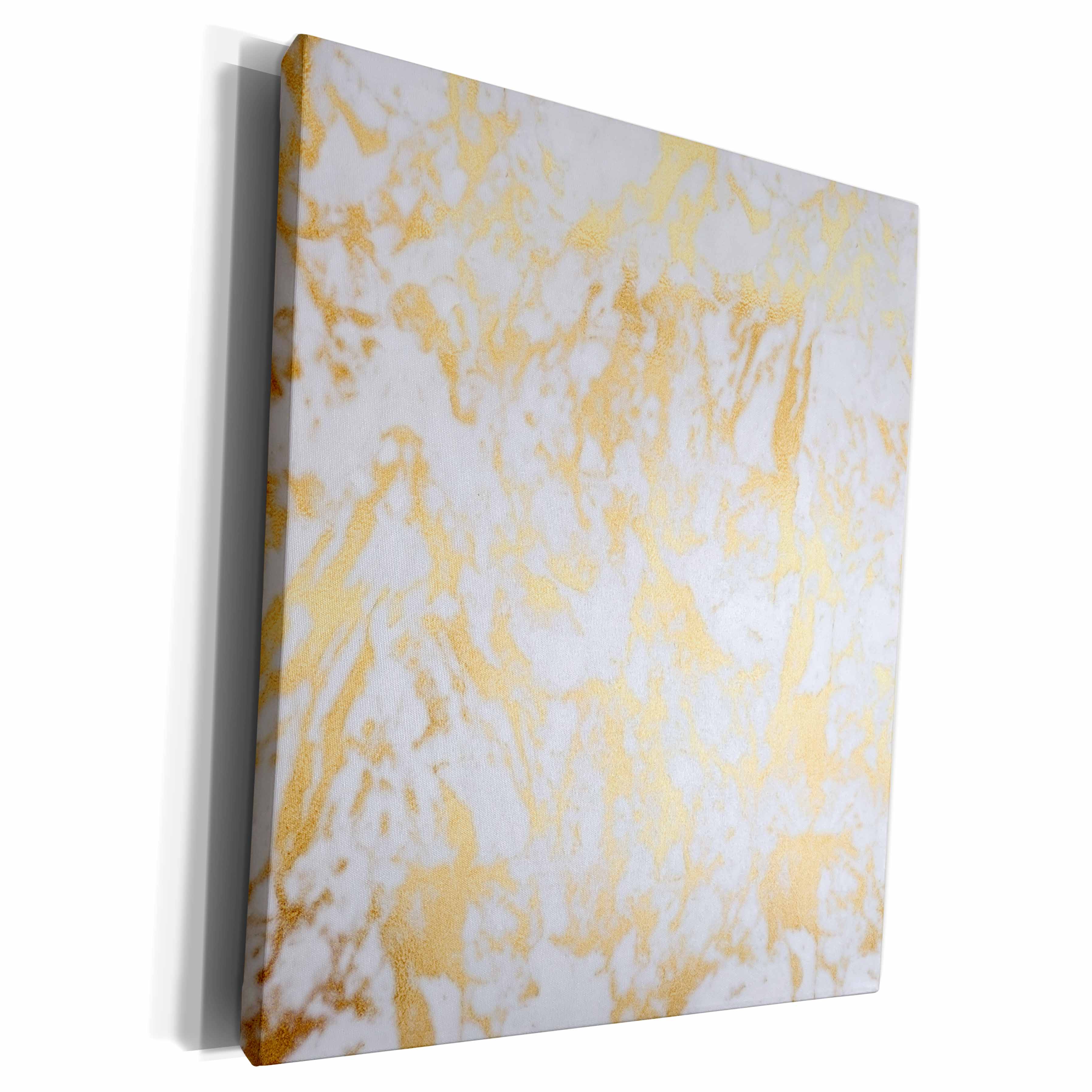 3dRose Image of Shimmering Luxury Gray Agate Marble With... - Museum Grade Canvas Wrap (cw_311642)