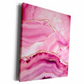 3dRose Illustration From Blush Pink Marble Agate Texture... - Museum Grade Canvas Wrap (cw_338741)