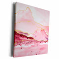 3dRose Illustration From Blush Marble Agate Texture With... - Museum Grade Canvas Wrap (cw_338744)