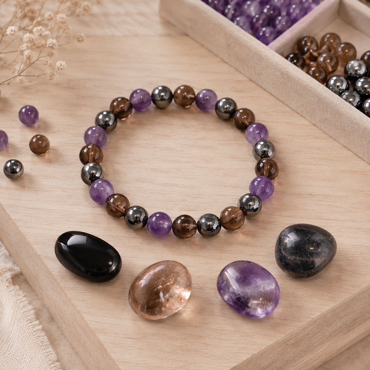 CAPRICORN Zodiac Crystal Kit, Capricorn Birthstones Tumbled Stone Set, Capricorn Gifts