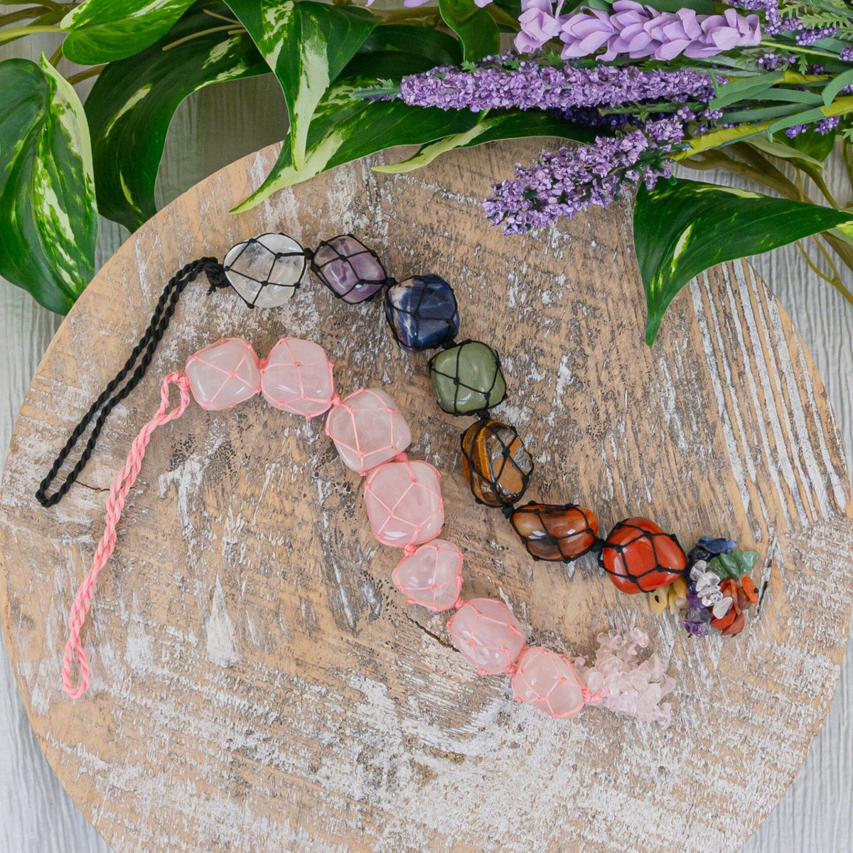 7 Chakra Car Mobile With Chakra Beads